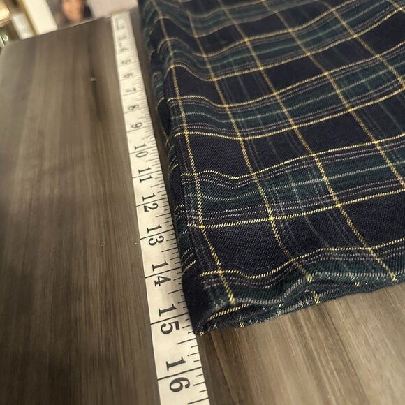 NWT Cali1850 Womens Plaid Skort in Navy Blue and Hunter Green Size Large - Picture 10 of 10